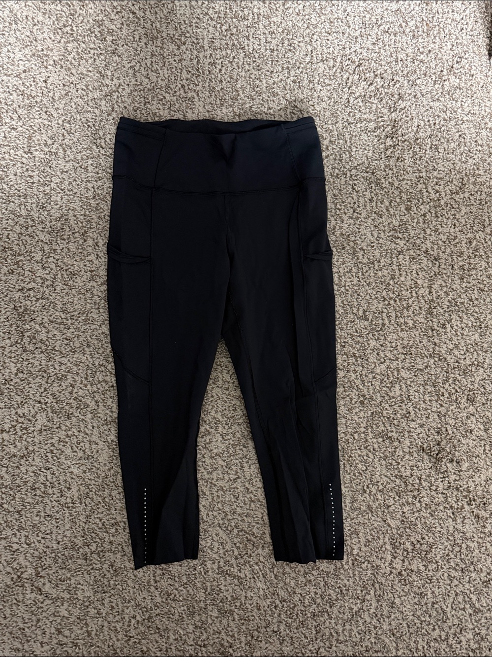 lululemon athletica Black High-Rise Performance Leggings with Side Pockets